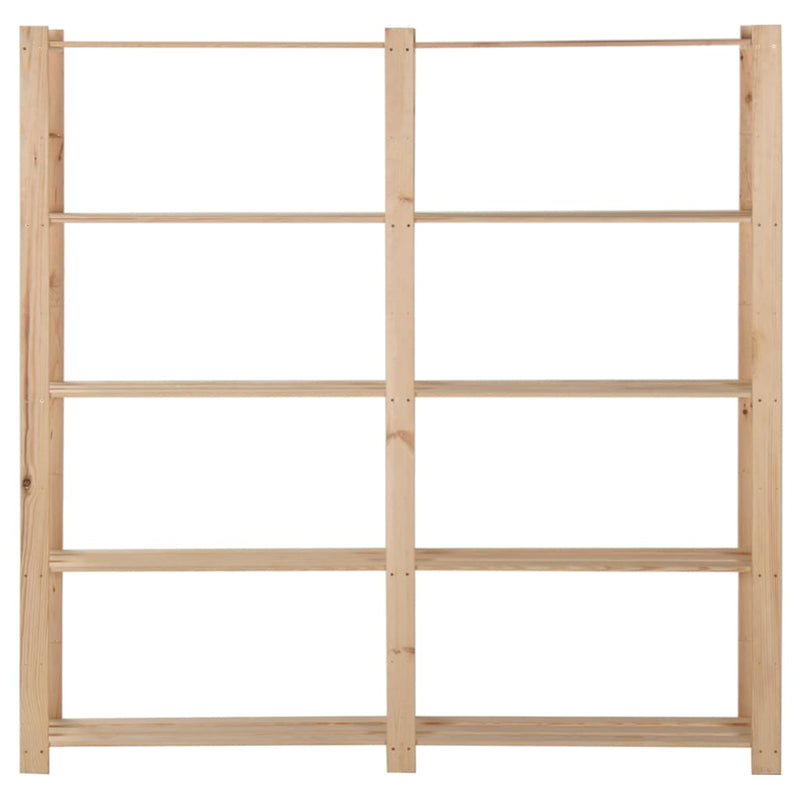Load image into Gallery viewer, Vidaxl opbergrek 5-laags 170x28,5x170 cm massief grenenhout
