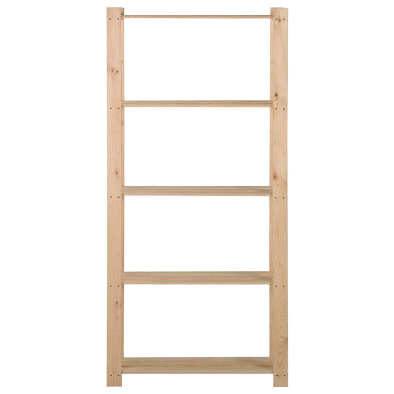 Load image into Gallery viewer, Vidaxl opbergrek 5-laags 80x28,5x170 cm massief grenenhout
