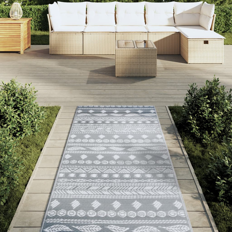 Load image into Gallery viewer, Vidaxl buitenkleed arakil 80x250 cm pp grijs
