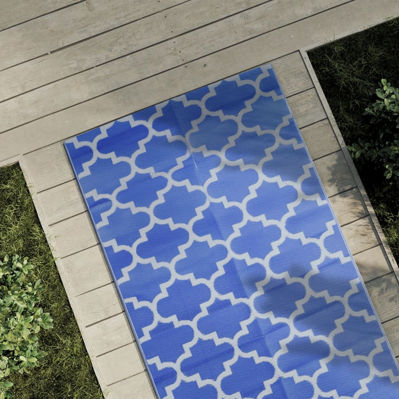 Load image into Gallery viewer, Vidaxl buitenkleed arakil 80x150 cm polypropeen blauw
