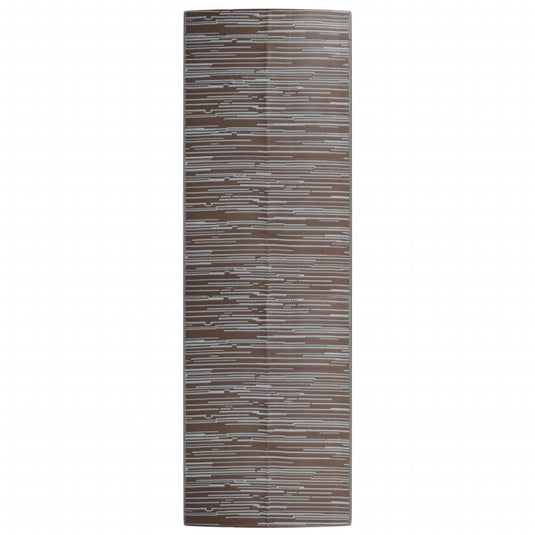 Vidaxl buitenkleed arakil 80x250 cm polypropeen bruin