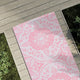 Vidaxl buitenkleed arakil 80x250 cm pp roze