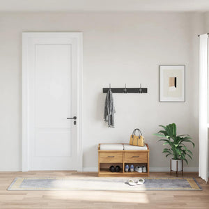 Vidaxl vloerkleed wasbaar 80x300 cm grijs