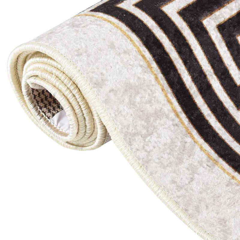 Load image into Gallery viewer, Vidaxl vloerkleed wasbaar anti-slip 160x230 cm lichtbeige
