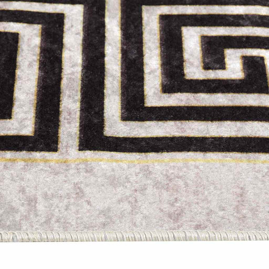 Vidaxl vloerkleed wasbaar anti-slip 160x230 cm lichtbeige