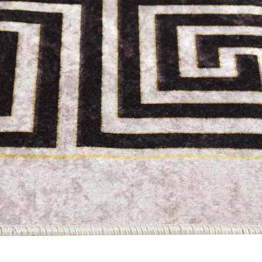 Vidaxl vloerkleed wasbaar anti-slip 160x230 cm lichtbeige
