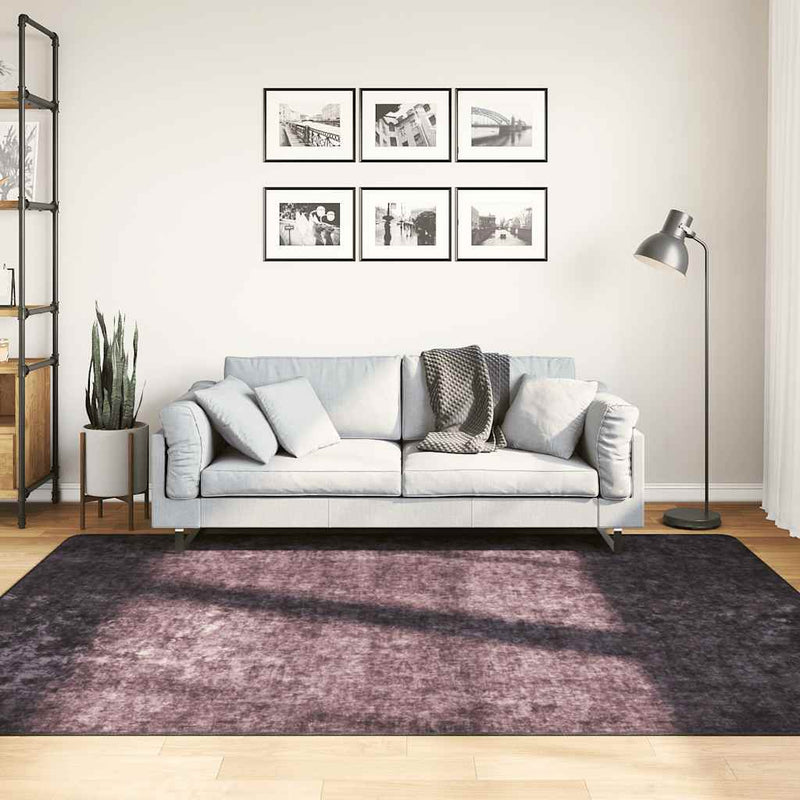Load image into Gallery viewer, Vidaxl vloerkleed wasbaar anti-slip 160x230 cm antracietkleurig
