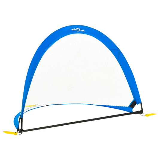 Vidaxl 2 st kindervoetbaldoelen met opbergtas 119x82x84,5 cm
