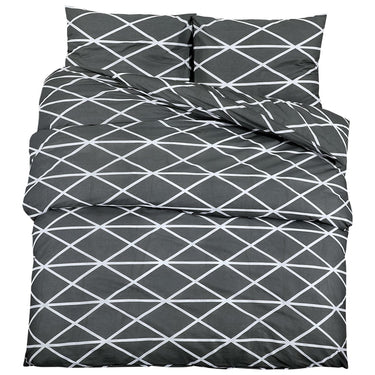 Vidaxl dekbedovertrekset 200x220 cm katoen grijs