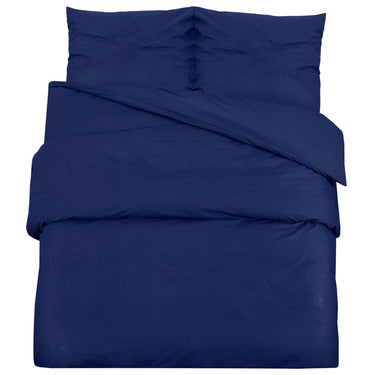 Vidaxl dekbedovertrekset 140x200 cm katoen marineblauw
