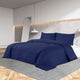 Vidaxl dekbedovertrekset 200x220 cm katoen marineblauw