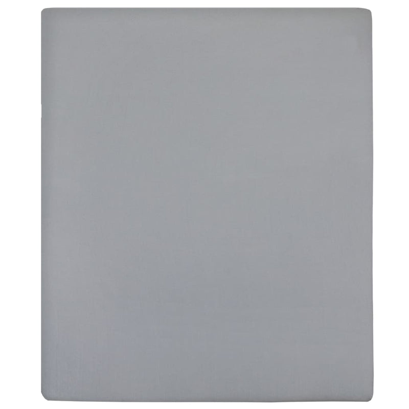 Load image into Gallery viewer, Vidaxl hoeslaken jersey 100x200 cm katoen grijs
