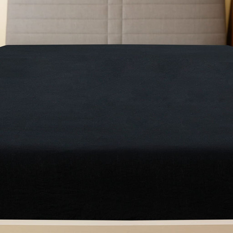 Load image into Gallery viewer, Vidaxl hoeslaken jersey 160x200 cm katoen zwart
