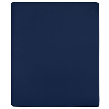 Vidaxl hoeslakens 2 st jersey 100x200 cm katoen marineblauw