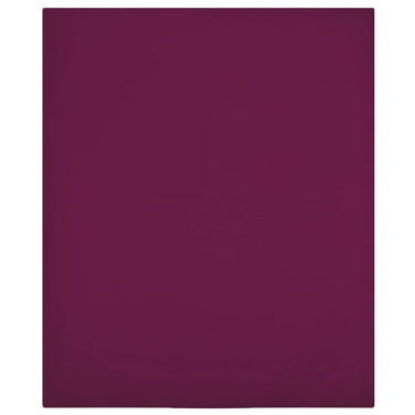 Vidaxl hoeslaken jersey 90x200 cm katoen bordeauxrood