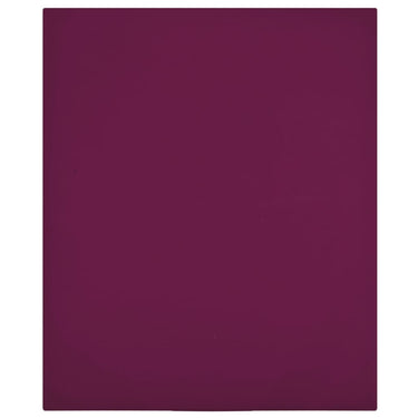Vidaxl hoeslaken jersey 100x200 cm katoen bordeauxrood