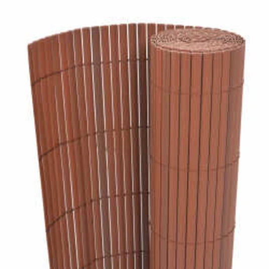 Vidaxl tuinafscheiding dubbelzijdig 110x500 cm bruin