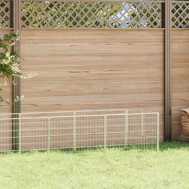Vidaxl hondenkennel 5 m² staal zilverkleurig