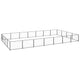 VidaXL Hondenkennel 28 m² staal zwart