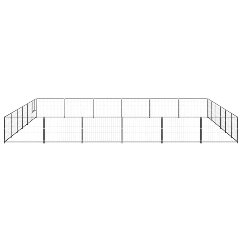 Load image into Gallery viewer, VidaXL Hondenkennel 36 m² staal zwart
