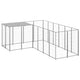 VidaXL Hondenkennel 4,84 m² staal zilverkleurig