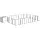 VidaXL Hondenkennel 30,25 m² staal zwart