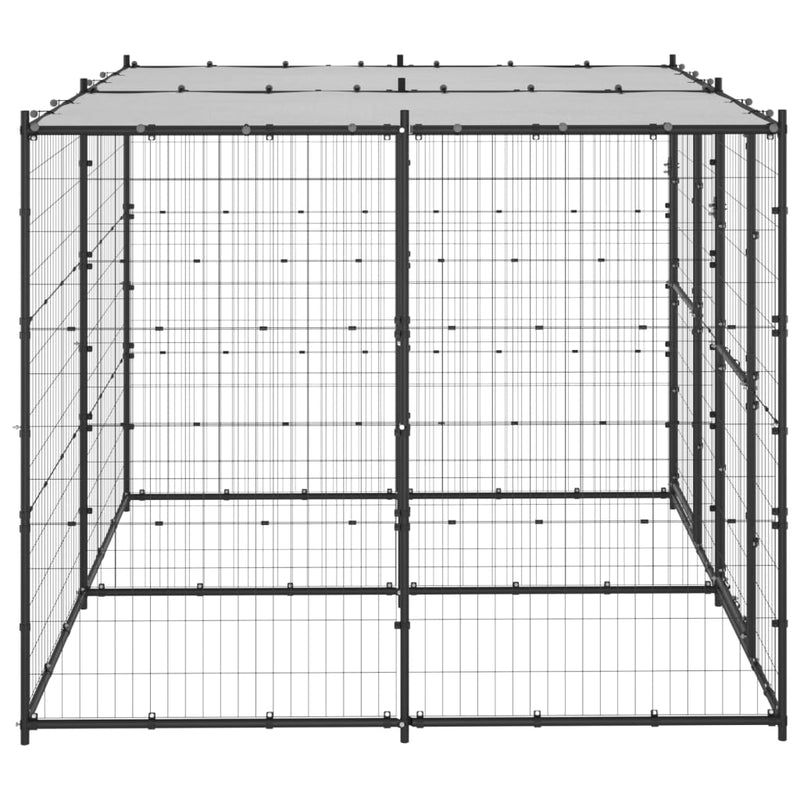 Load image into Gallery viewer, VidaXL Hondenkennel met dak 4,84 m²
