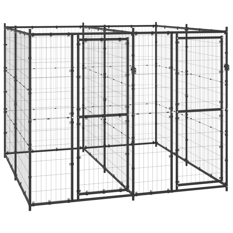 Load image into Gallery viewer, VidaXL Hondenkennel 4,84 m² staal
