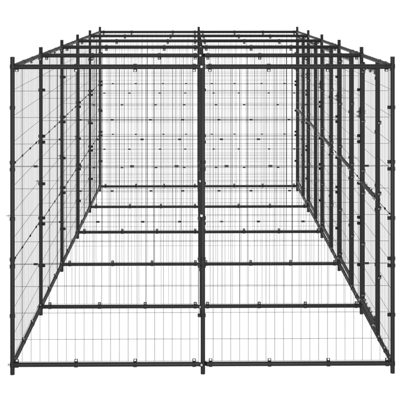 Load image into Gallery viewer, VidaXL Hondenkennel 12,1 m² staal
