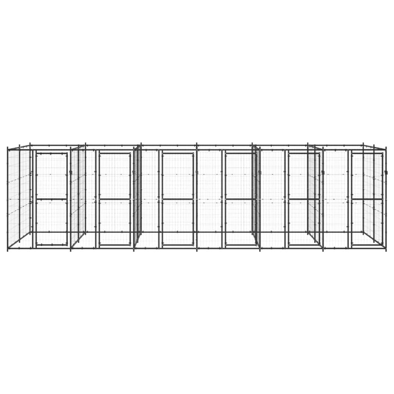 Load image into Gallery viewer, VidaXL Hondenkennel 14,52 m² staal

