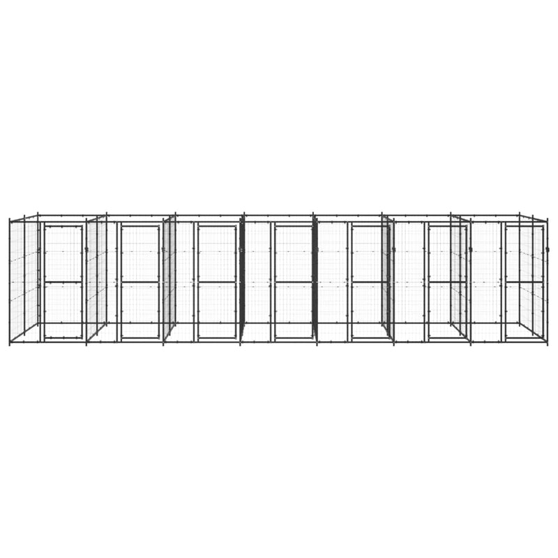 Load image into Gallery viewer, VidaXL Hondenkennel 16,94 m² staal
