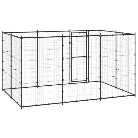VidaXL Hondenkennel 7,26 m² staal