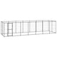 VidaXL Hondenkennel 16,94 m² staal