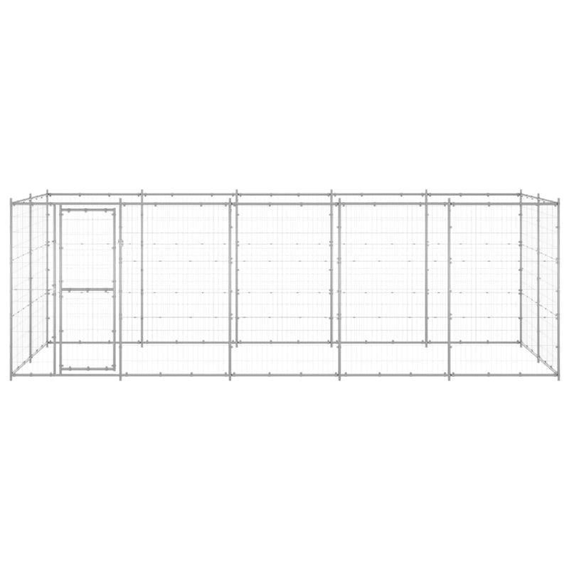 Load image into Gallery viewer, VidaXL Hondenkennel 12,1 m² gegalvaniseerd staal
