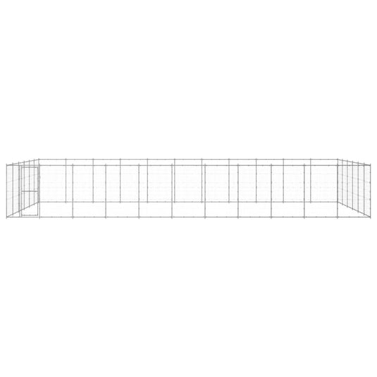 VidaXL Hondenkennel 79,86 m² gegalvaniseerd staal