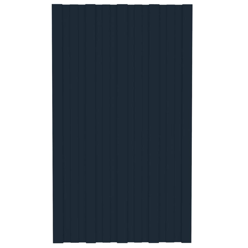 Load image into Gallery viewer, Vidaxl dakpanelen 36 st 80x45 cm gegalvaniseerd staal antracietkleurig
