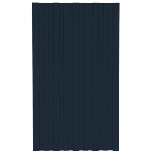 Vidaxl dakpanelen 36 st 80x45 cm gegalvaniseerd staal antracietkleurig