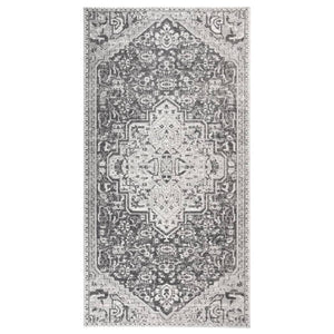 VidaXL Buitenkleed platgeweven 80x150 cm lichtgrijs