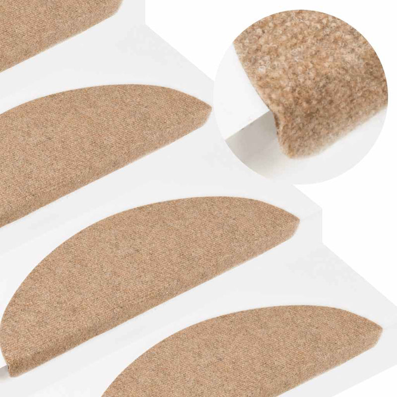 Load image into Gallery viewer, Vidaxl trapmatten zelfklevend 15 st 56x17x3 cm beige
