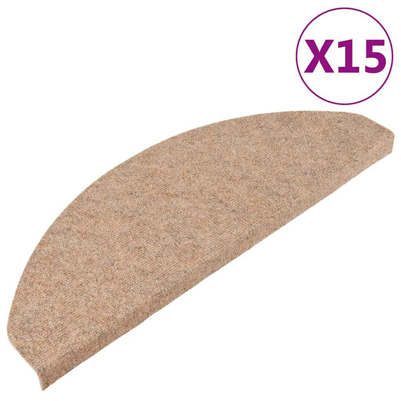 Load image into Gallery viewer, Vidaxl trapmatten zelfklevend 15 st 65x22,5x3,5 cm beige
