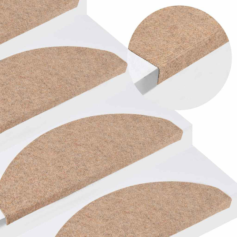 Load image into Gallery viewer, Vidaxl trapmatten zelfklevend 15 st 65x22,5x3,5 cm beige
