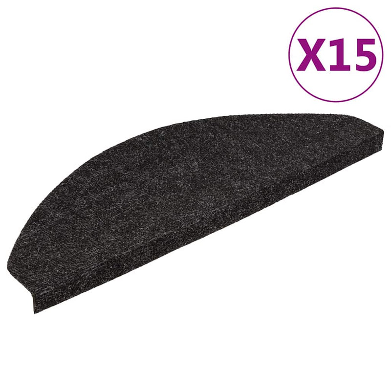 Load image into Gallery viewer, Vidaxl trapmatten zelfklevend 15 st 65x22,5x3,5 cm antraciet
