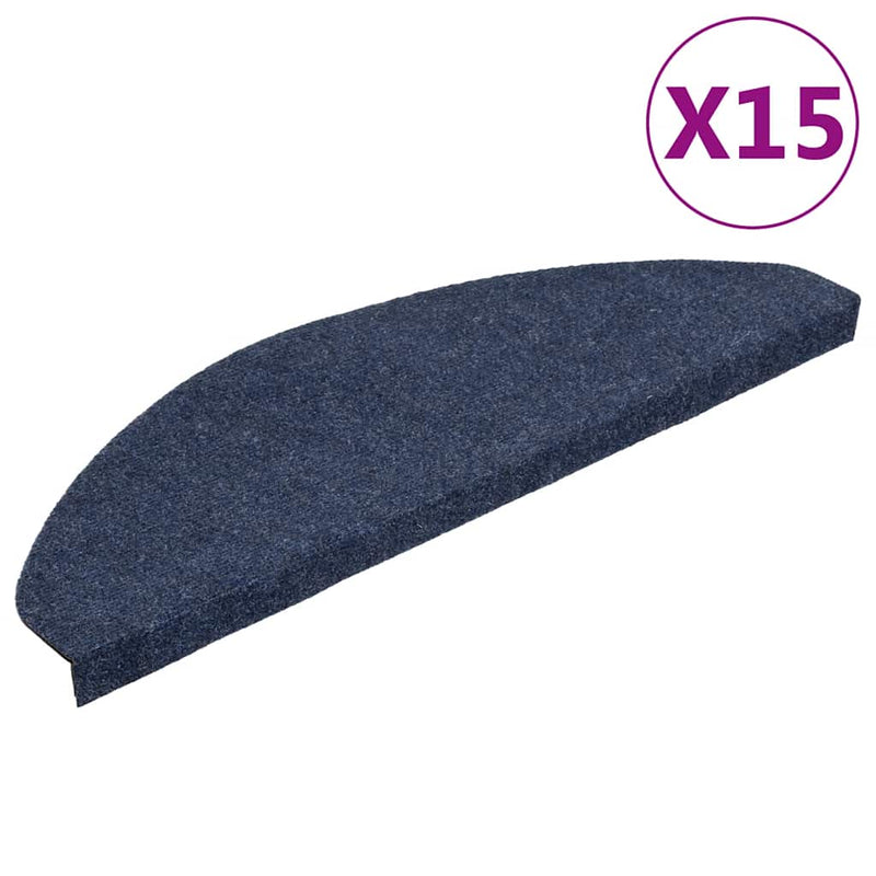 Load image into Gallery viewer, Vidaxl trapmatten zelfklevend 15 st 65x22,5x3,5 cm blauw
