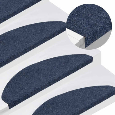 Vidaxl trapmatten zelfklevend 15 st 65x22,5x3,5 cm blauw