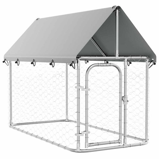 Vidaxl hondenkennel voor buiten met dak 200x100x150 cm
