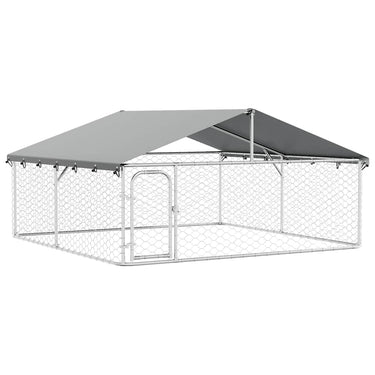 Vidaxl hondenkennel met dak 300x300x150 cm