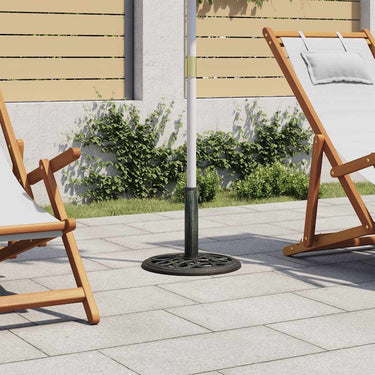 Vidaxl parasolvoet 40x40x32 cm gietijzer groen