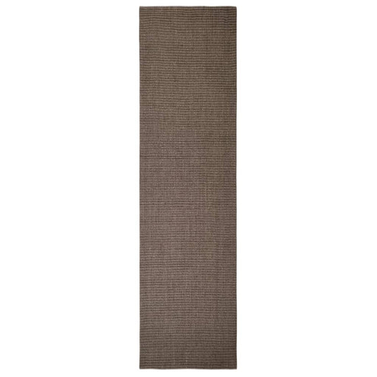 Vidaxl vloerkleed 66x250 cm natuurlijk sisal bruin