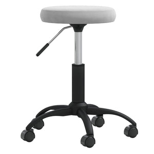 Vidaxl massagekruk fluweel lichtgrijs