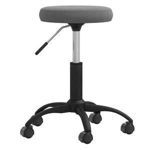 Vidaxl massagekruk fluweel donkergrijs